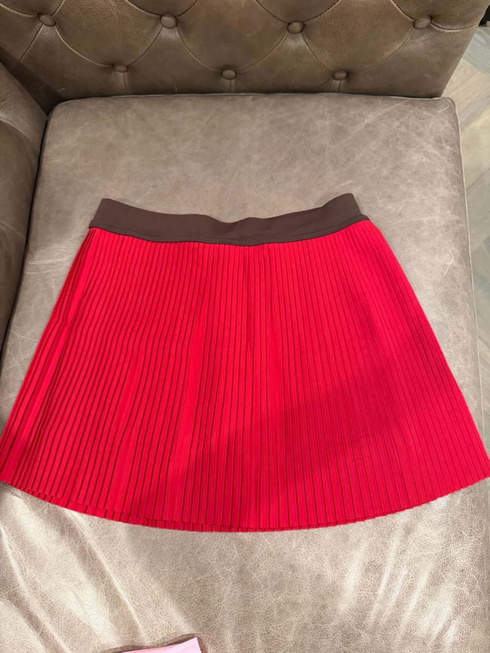 Two Women’s Red and pink Pleated Skirt, great for tennis/ pickleball